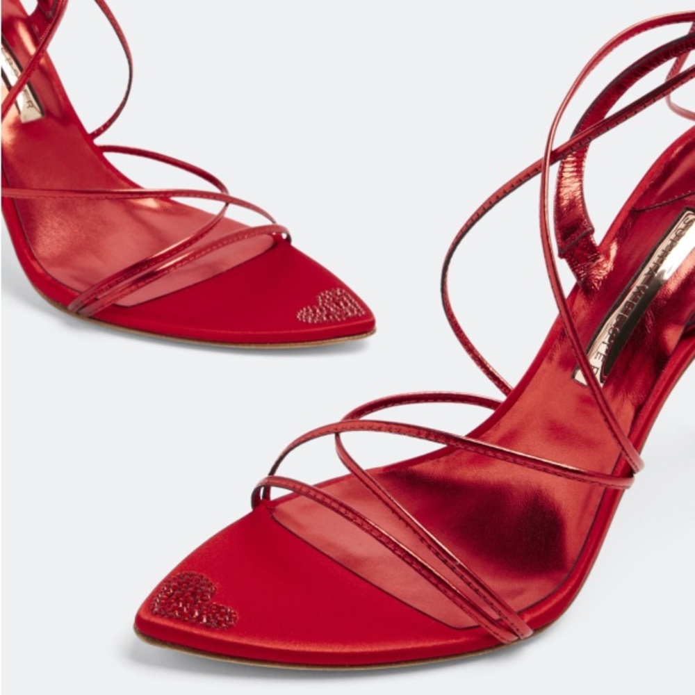 Sophia Webster Amora Valentine Red Heels - Picture 3 of 8